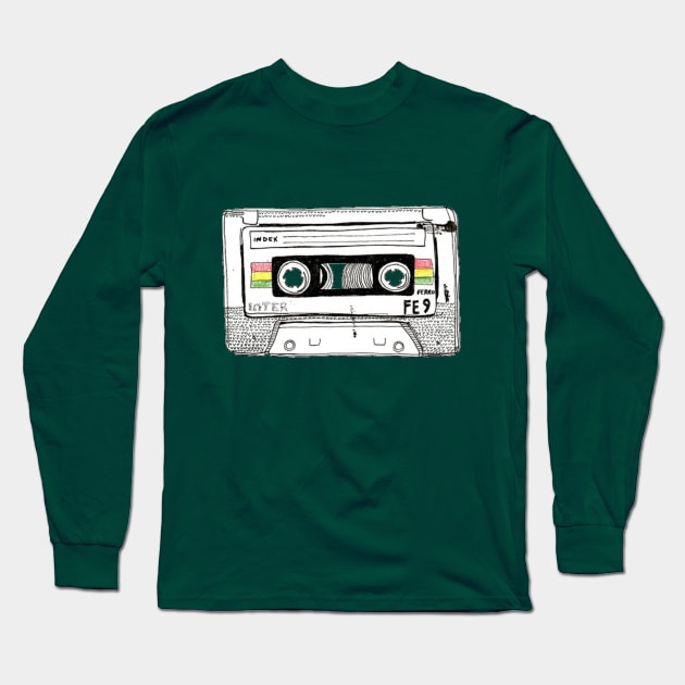 Cassette Long Sleeve T-Shirt by BadFanfictions